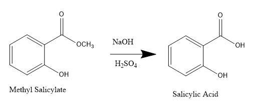 Solved осна NaOH OH H2SO4 OH OH Methyl Salicylate Salicylic | Chegg.com