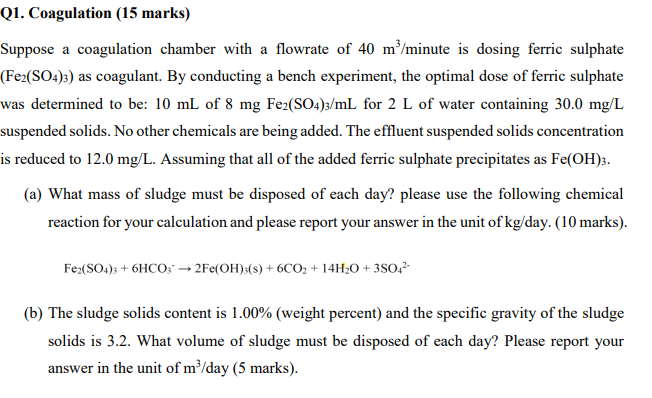 solved-suppose-a-coagulation-chamber-with-a-flowrate-of-40-chegg
