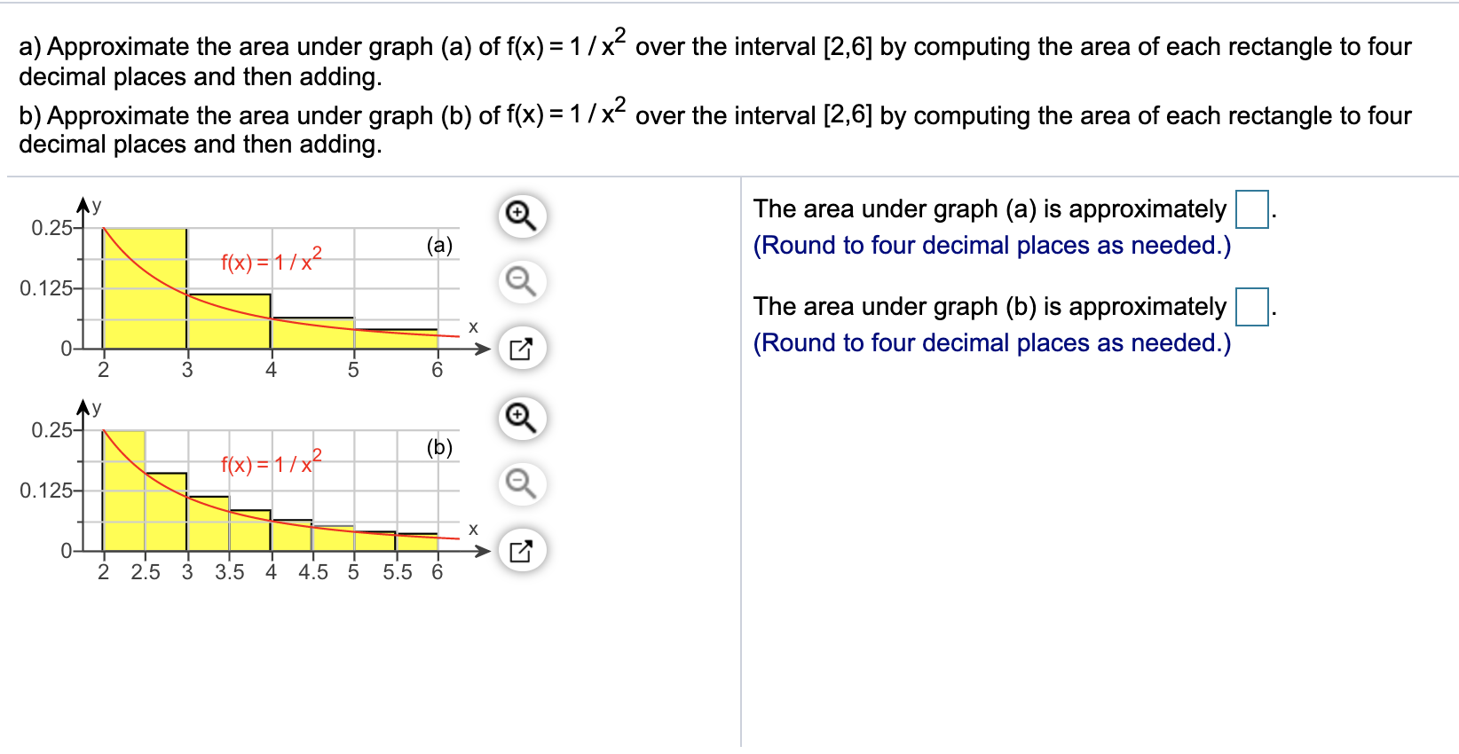 Solved A) Approximate The Area Under Graph (a) Of F(x) = | Chegg.com