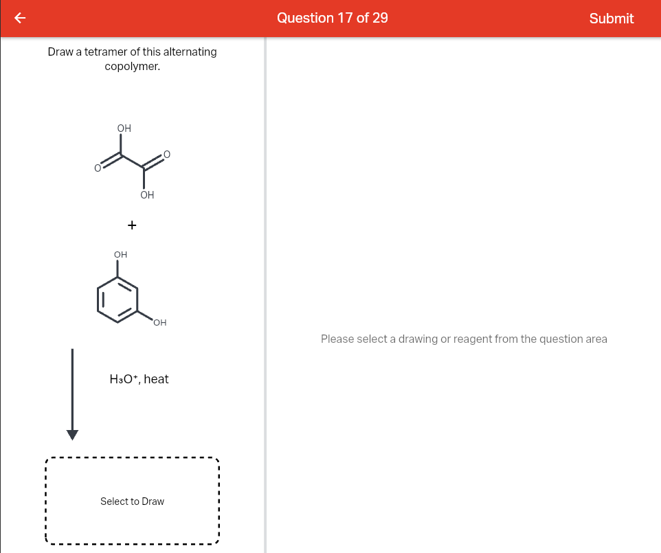 Solved Draw a tetramer of this alternating copolymer. Please