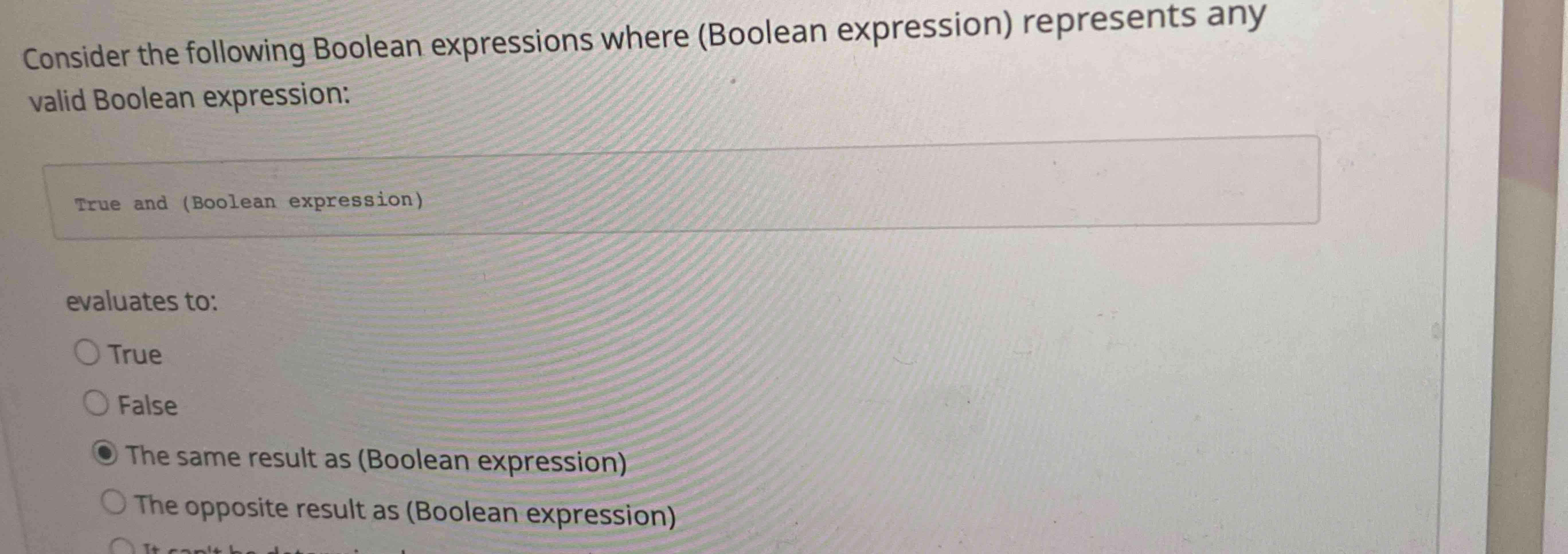 Solved Consider The Following Boolean Expressions Where | Chegg.com