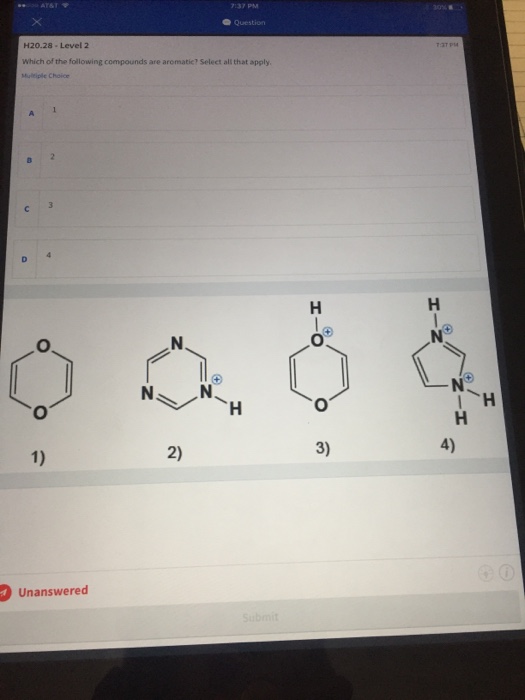 Solved H20.23-Level 2 Rank the following protons in order of | Chegg.com