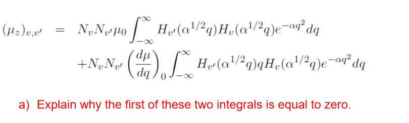 The Harmonic Oscillator Wavefunctions Are Vu Q Chegg Com