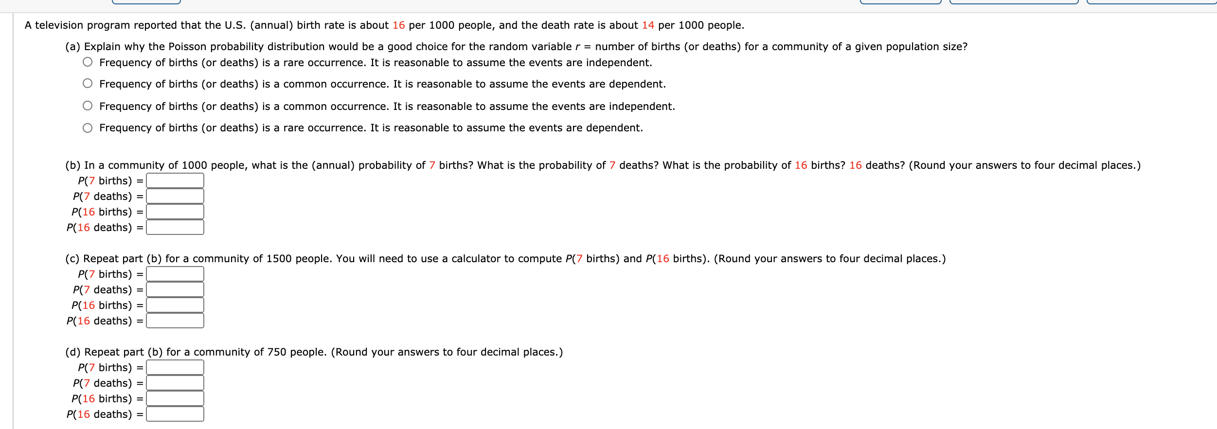 Solved A Television Program Reported That The U.S. (annual) | Chegg.com