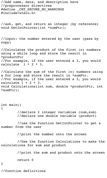 Solved Please help me with this code using programming in c. | Chegg.com