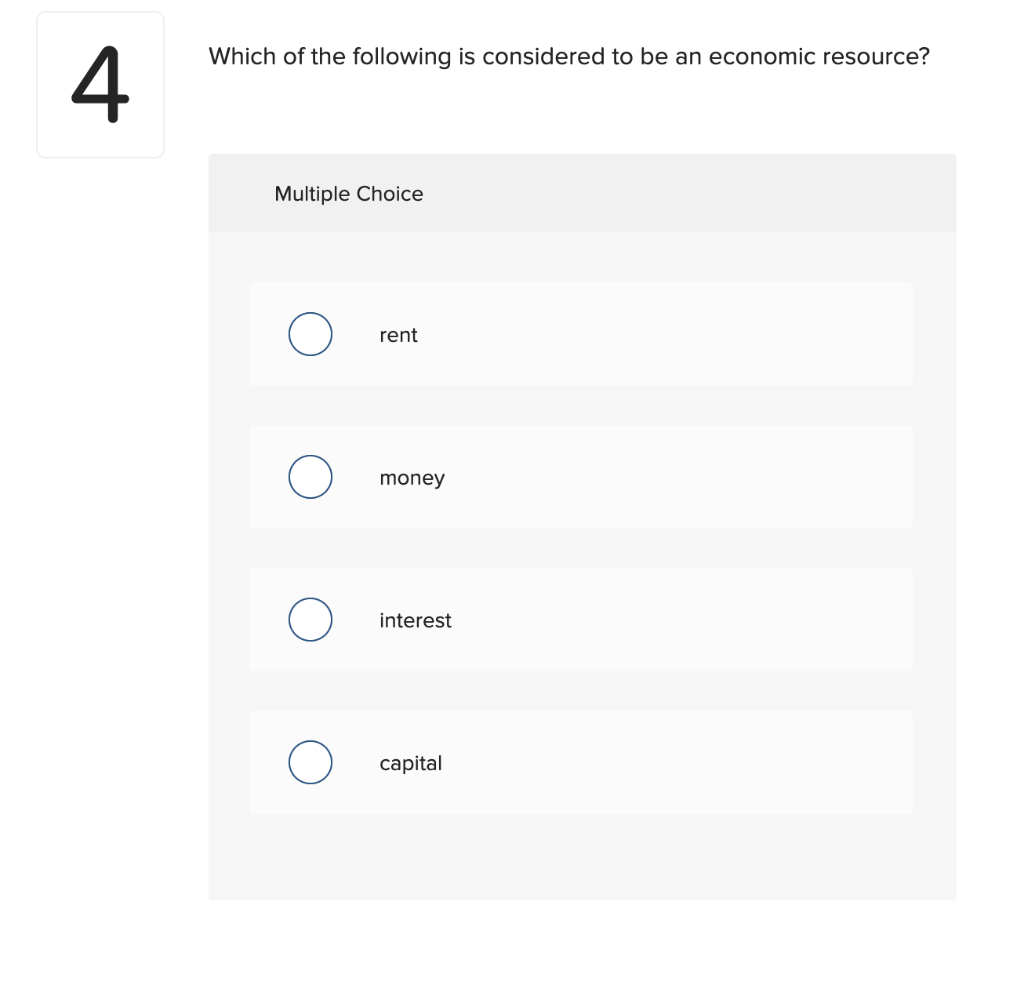 Which Of The Following Is Not Considered An Economic Resource Solved Which of the following is considered to be an | Chegg.com
