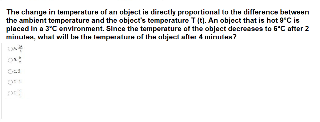 Solved The change in temperature of an object is directly | Chegg.com