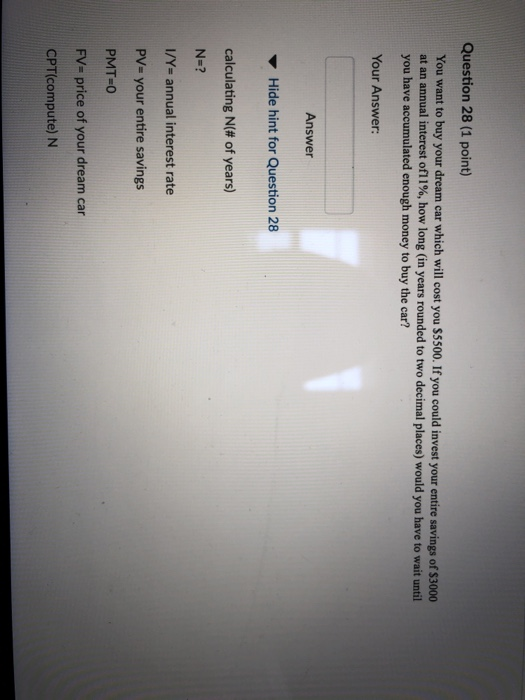 Solved Question 27 (1 Point) You Set Up A College Fund In