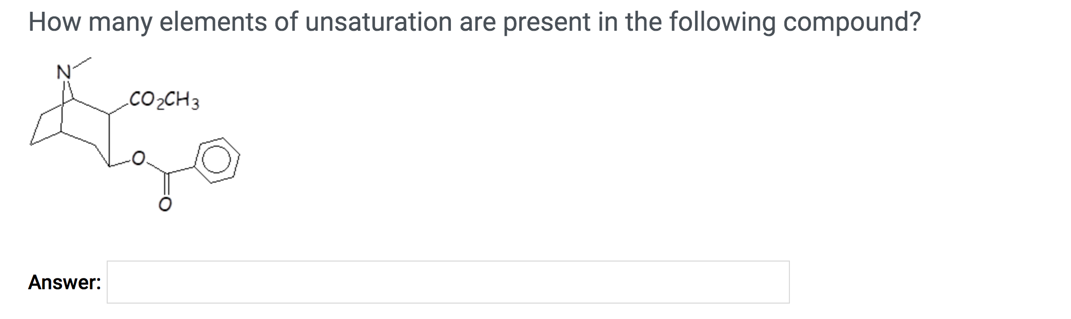 Solved How Many Elements Of Unsaturation Are Present In The | Chegg.com