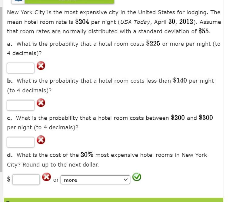 Solved New York City is the most expensive city in the | Chegg.com