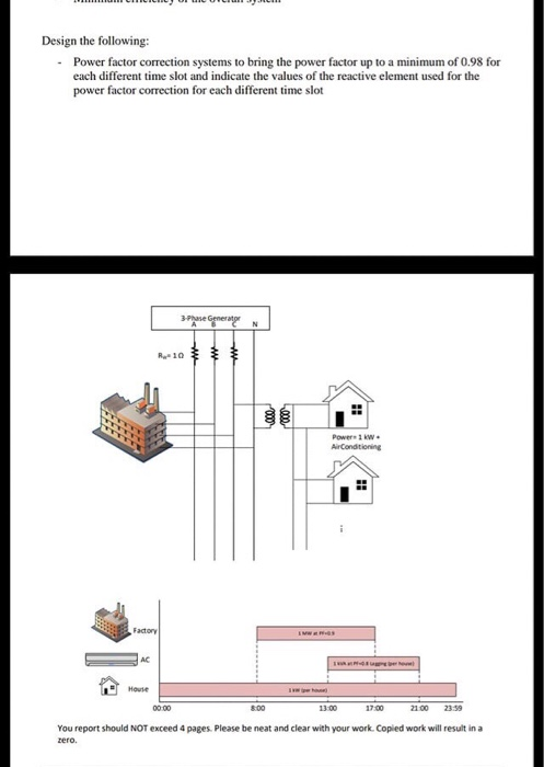 Design the following: -Power factor correction Circuit Diagram