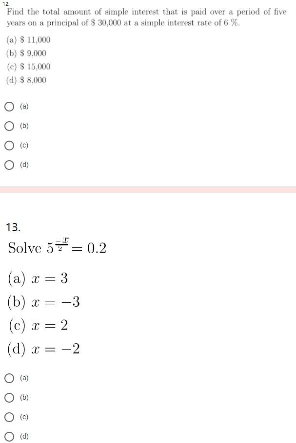 Solved Never answer unless you have solved all | Chegg.com
