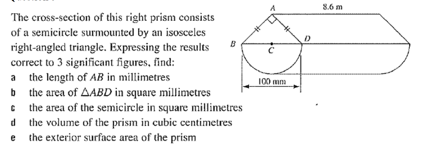 solved-the-cross-section-of-this-right-prism-consists-of-a-chegg