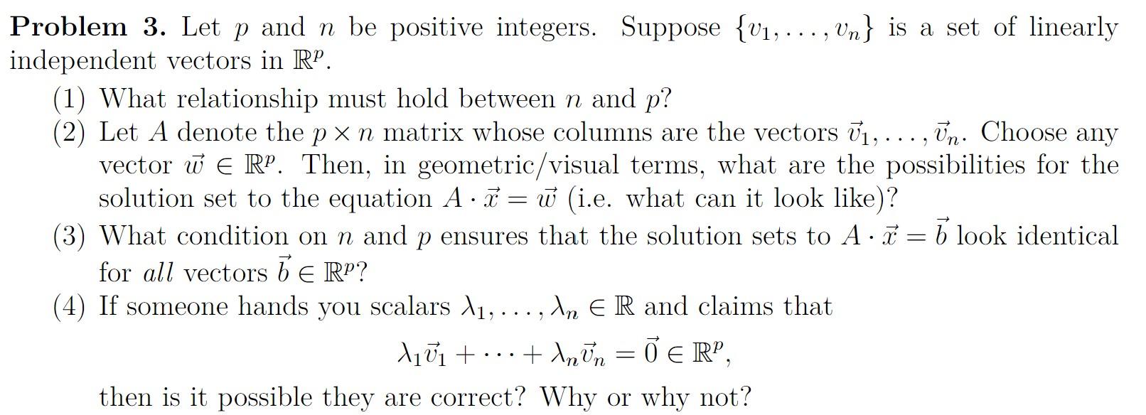 Solved Problem 3. Let P And N Be Positive Integers. Suppose | Chegg.com