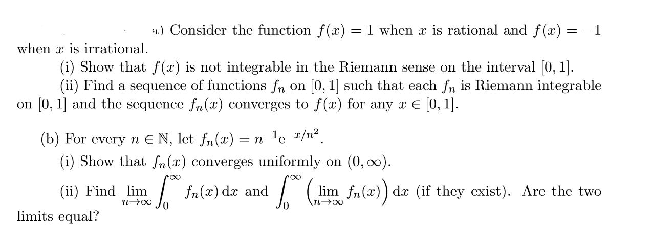 Consider The Function F X 1 When X Is Rational Chegg Com