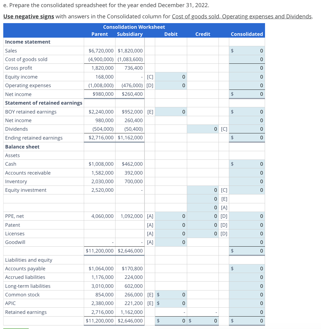 a. Compute the Equity Investment balance as of | Chegg.com