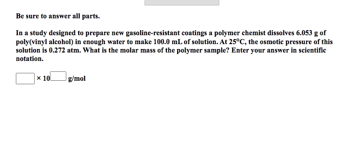 Solved Be sure to answer all parts. In a study designed to | Chegg.com