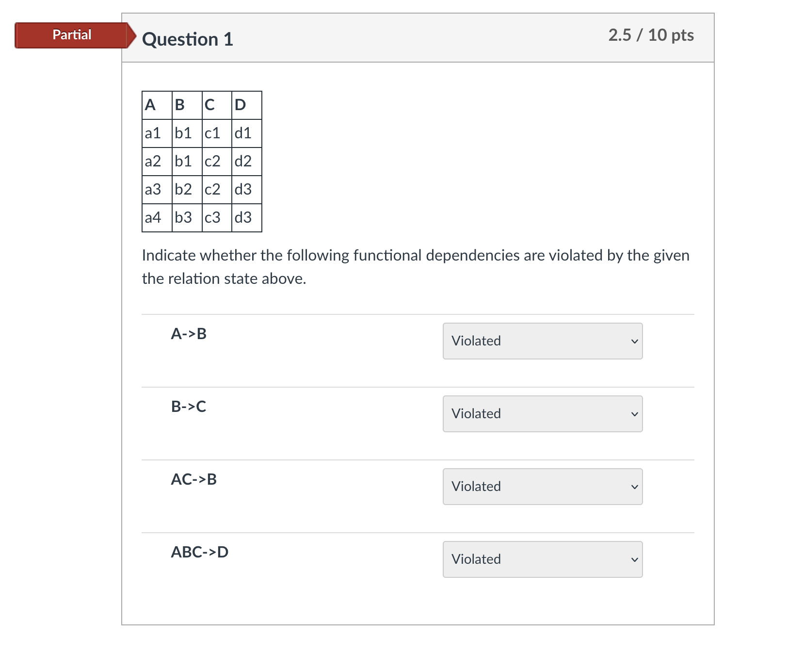 Solved THE OPTIONS SELECTED ARE INCORRECT ANSWERS, EXCEPT | Chegg.com