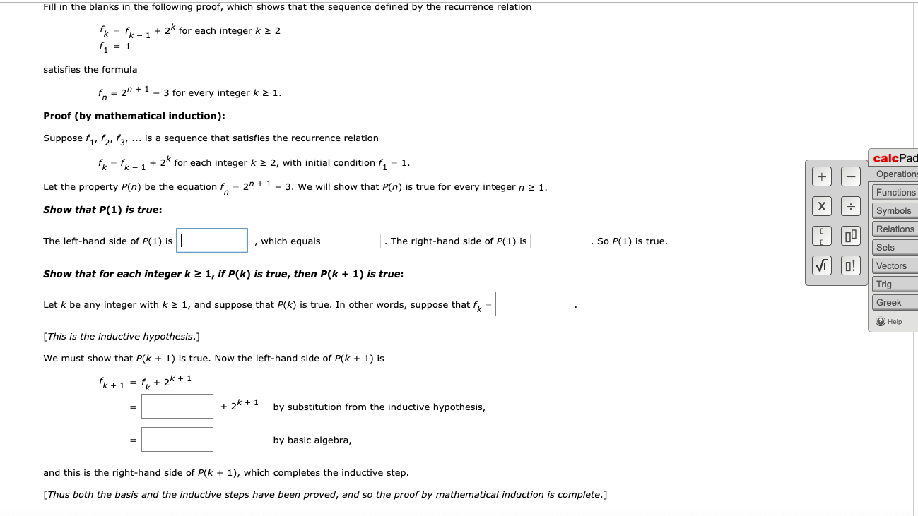 Solved Fill In The Blanks In The Following Proof Which S Chegg Com