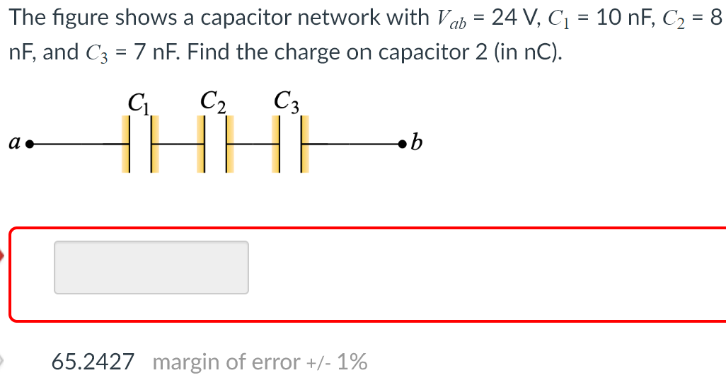 Solved The Figure Shows A Capacitor Network With Vab24