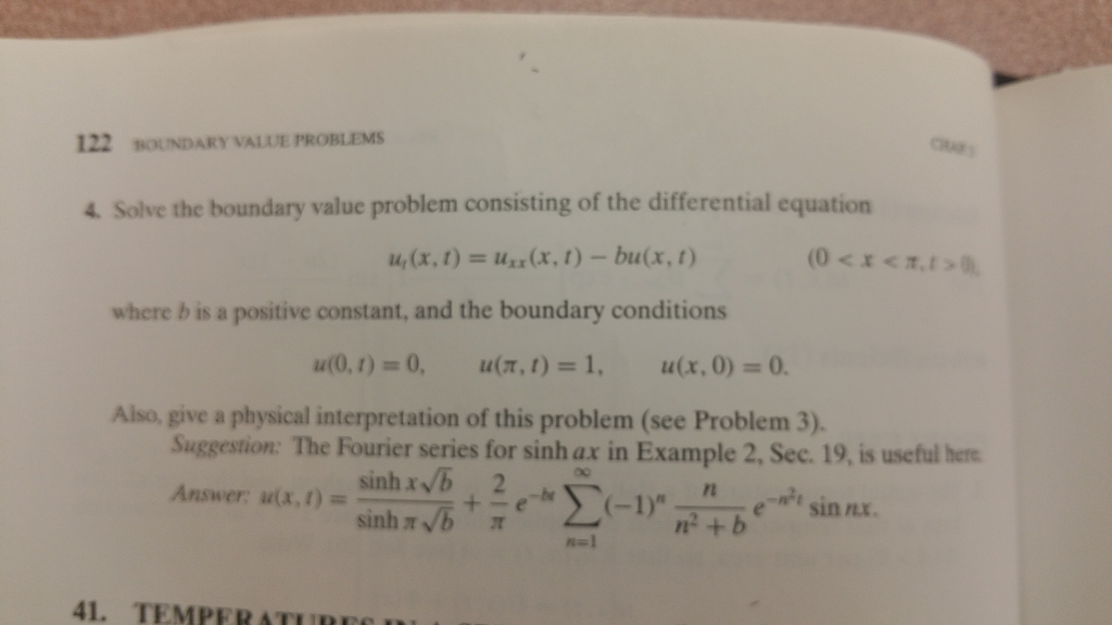 Solved 122 BOUNDARY VALUE PROBLEMS 4 Solve the boundary | Chegg.com