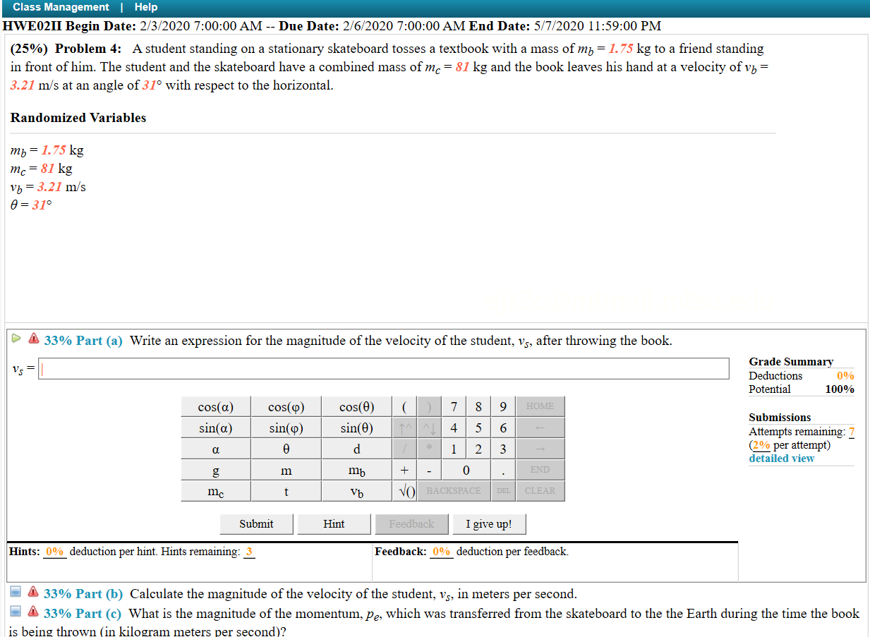 Solved: Class Management | Help HWE0211 Begin Date: 2/3/20 ... Solved: Class Management | Help HWE0211 Begin Date: 2/3/20 ...