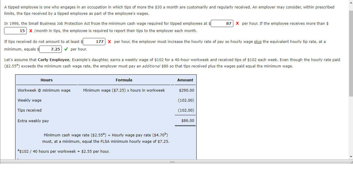 In 1996, the Small Business Job Protection Act froze