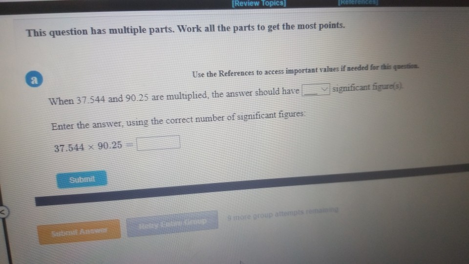 Solved Review Topics This question has multiple parts. Work | Chegg.com