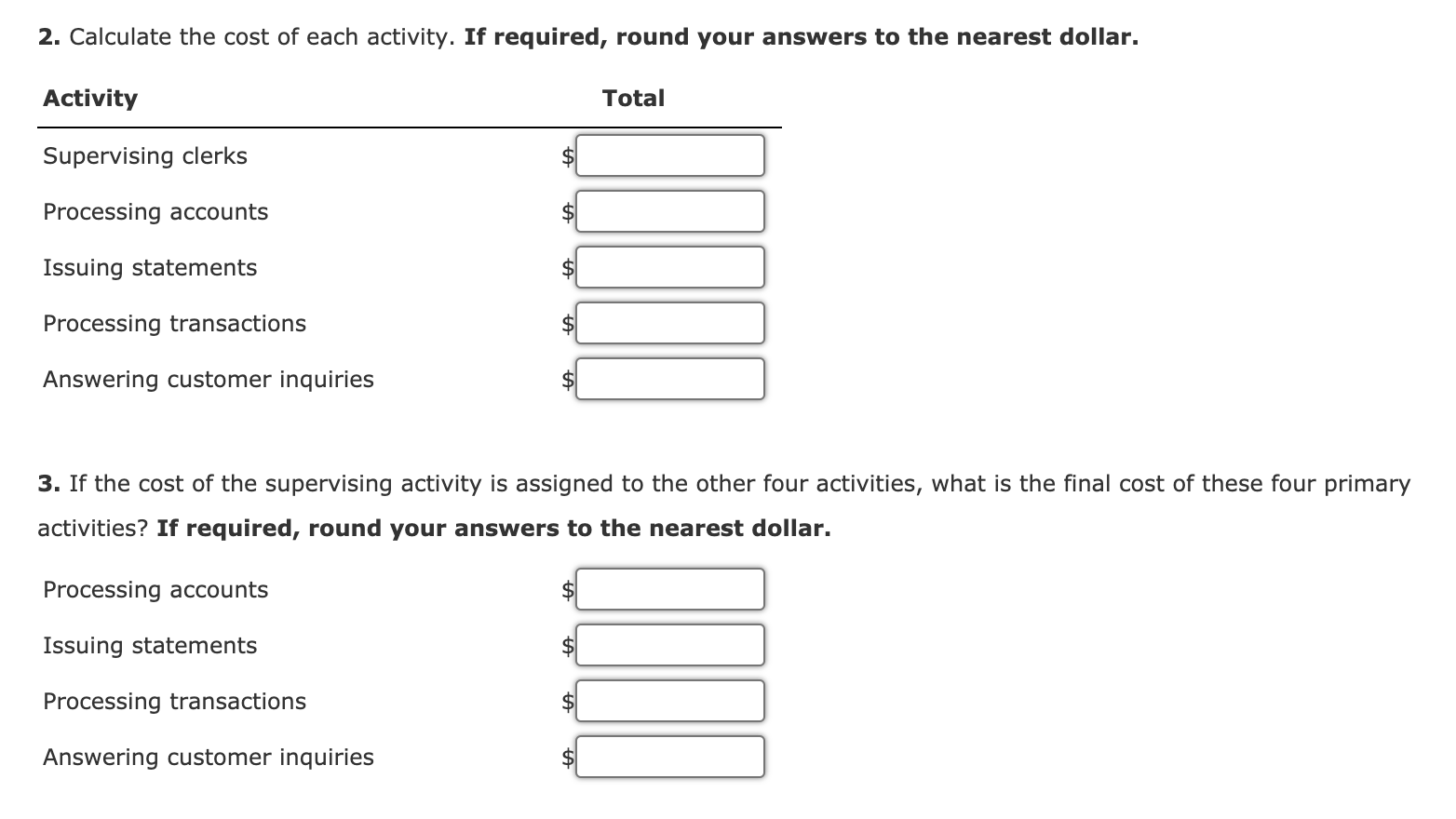 Solved Assigning Cost of Resources to Activities, Unbundling | Chegg.com