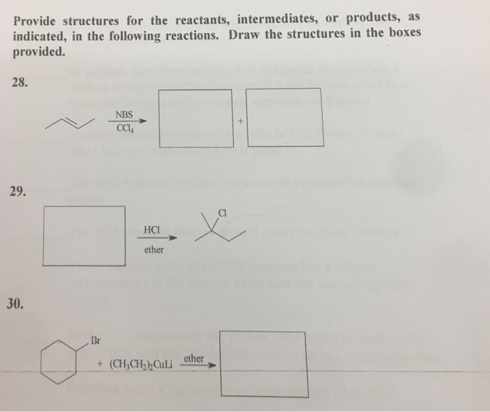 Solved Provide structures for the reactants, intermediates, | Chegg.com