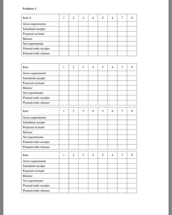 Solved Chapter homework problems Tables are attached Problem | Chegg.com