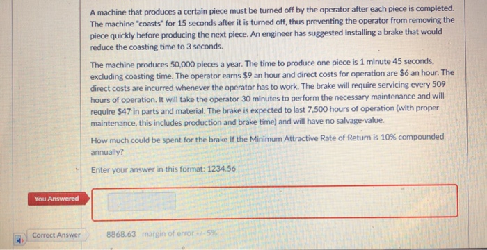 Solved A machine that produces a certain piece must be | Chegg.com