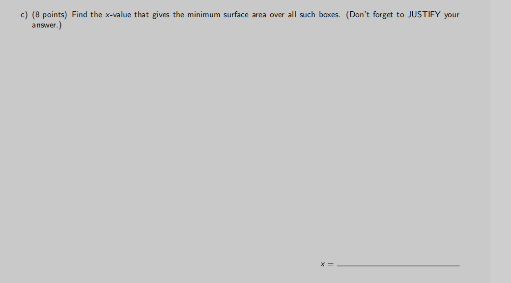 volume of box with square base