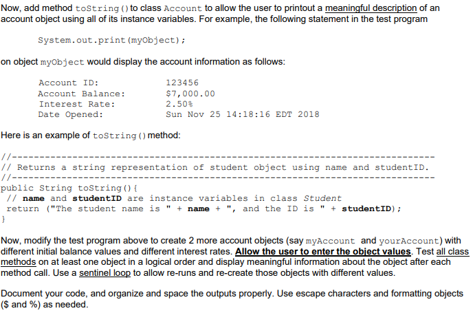 Program #1 (25 points): Design and implement a Java | Chegg.com