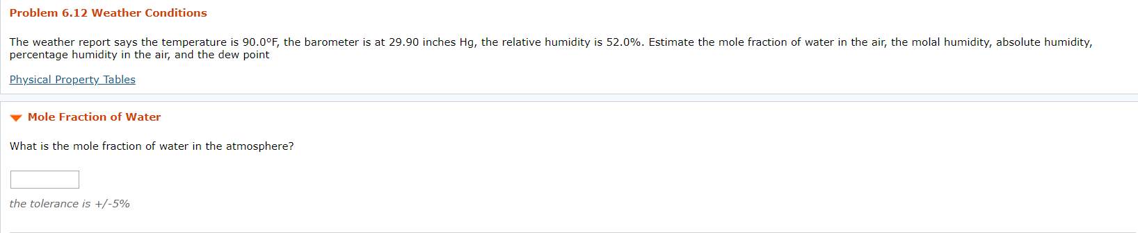 Solved Problem 6.12 Weather Conditions The weather report | Chegg.com
