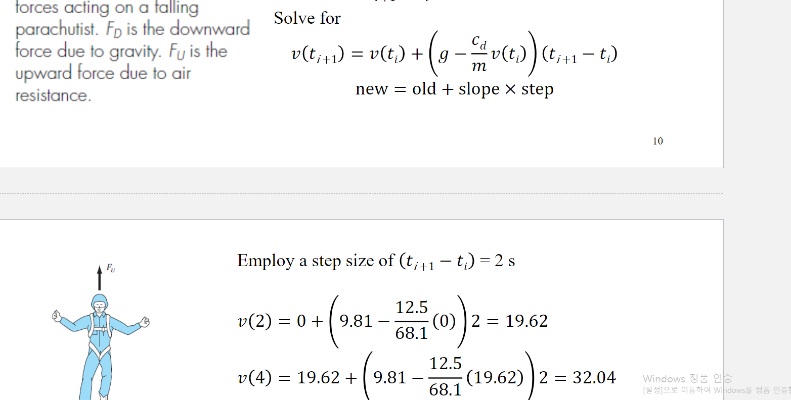 Solved Re-do the parachute example done in class (L1 slides | Chegg.com