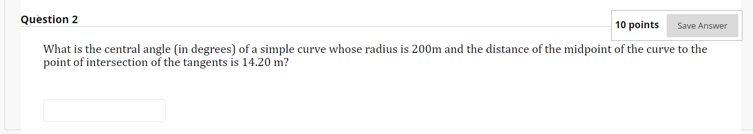 Solved Question 2 10 points Save Answer What is the central | Chegg.com