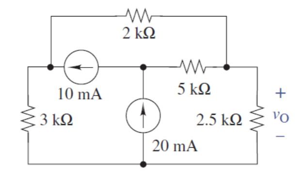 Solved Use the superposition principle to find VO in the | Chegg.com