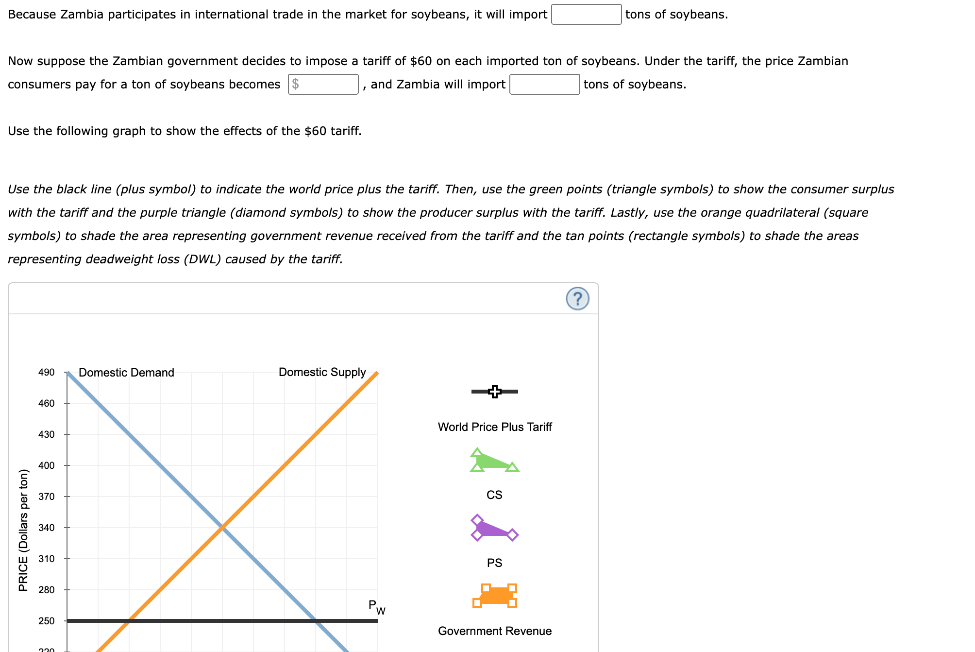3-welfare-effects-of-a-tariff-in-a-small-country-chegg
