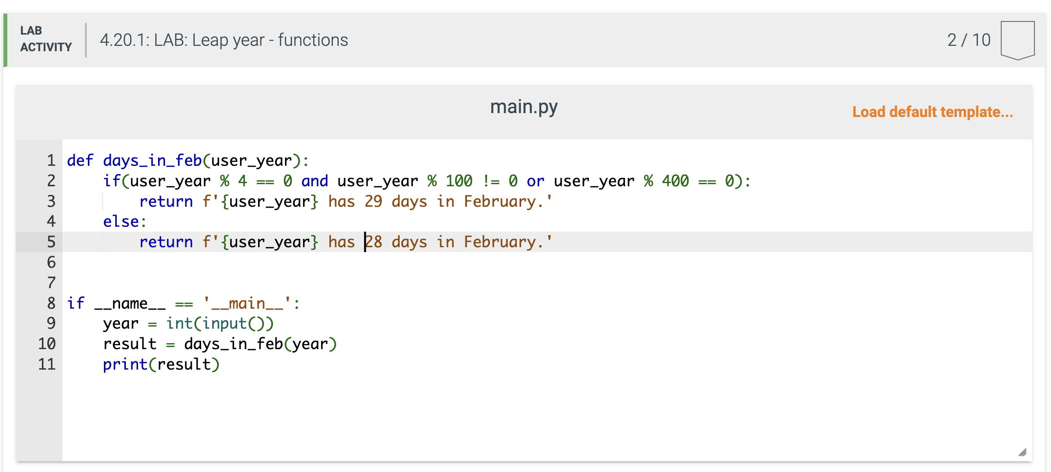 Solved A common year in the modern Gregorian Calendar | Chegg.com