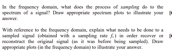 Solved In the frequency domain, what does the process of | Chegg.com