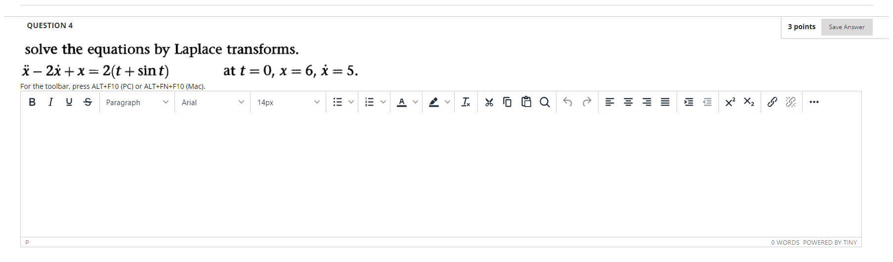Solved QUESTION 4 3 points Save Answer solve the equations | Chegg.com