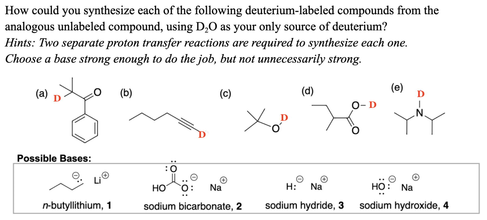 Solved How could you synthesize each of the following