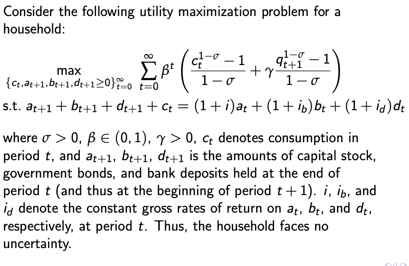 Solved Consider The Following Utility Maximization Problem | Chegg.com