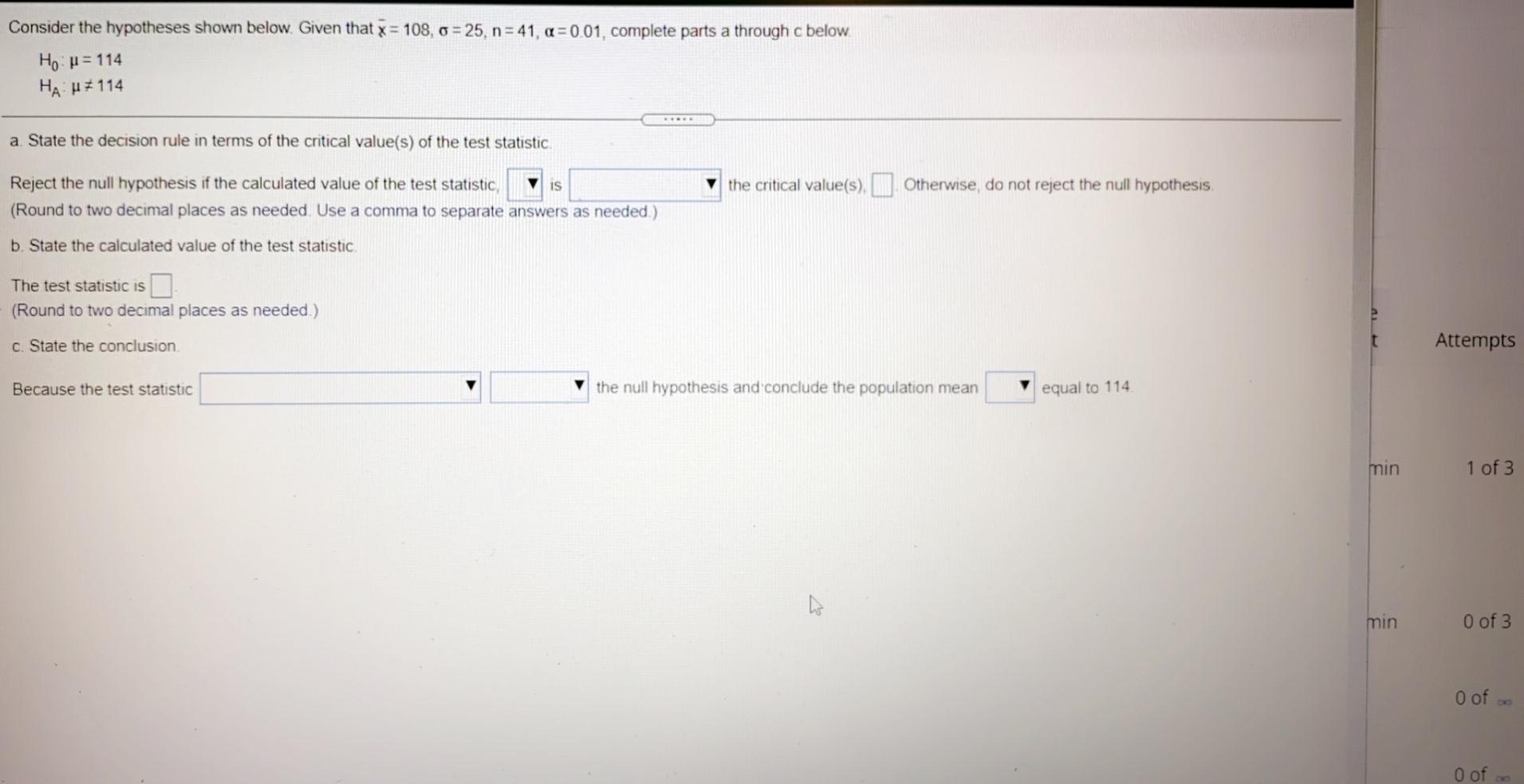 Solved Consider The Hypotheses Shown Below Given That X 3674