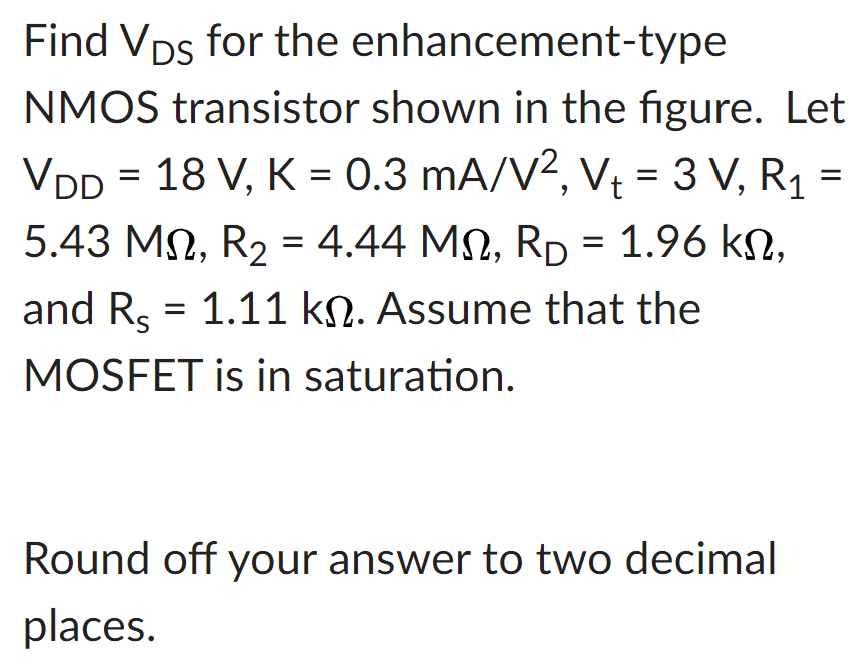 Solved Use the following figure for questions 4 to 6. OVDD R | Chegg.com