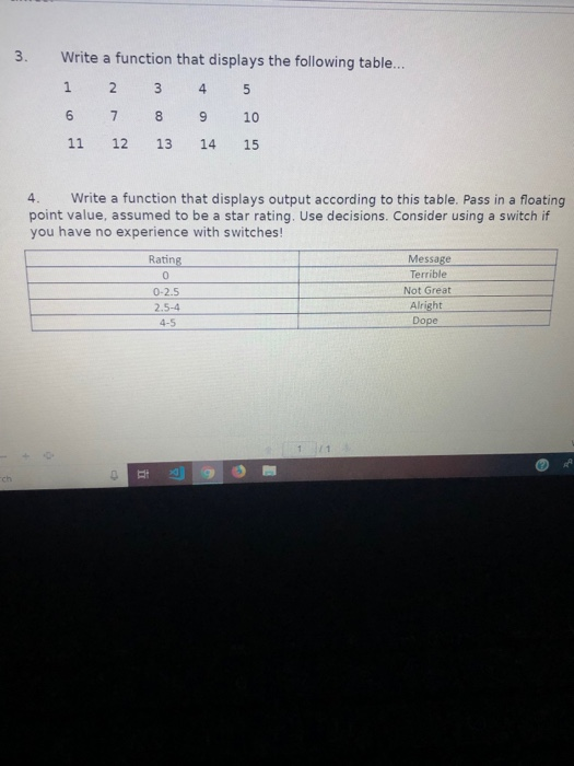 Solved 3. Write a function that displays the following | Chegg.com