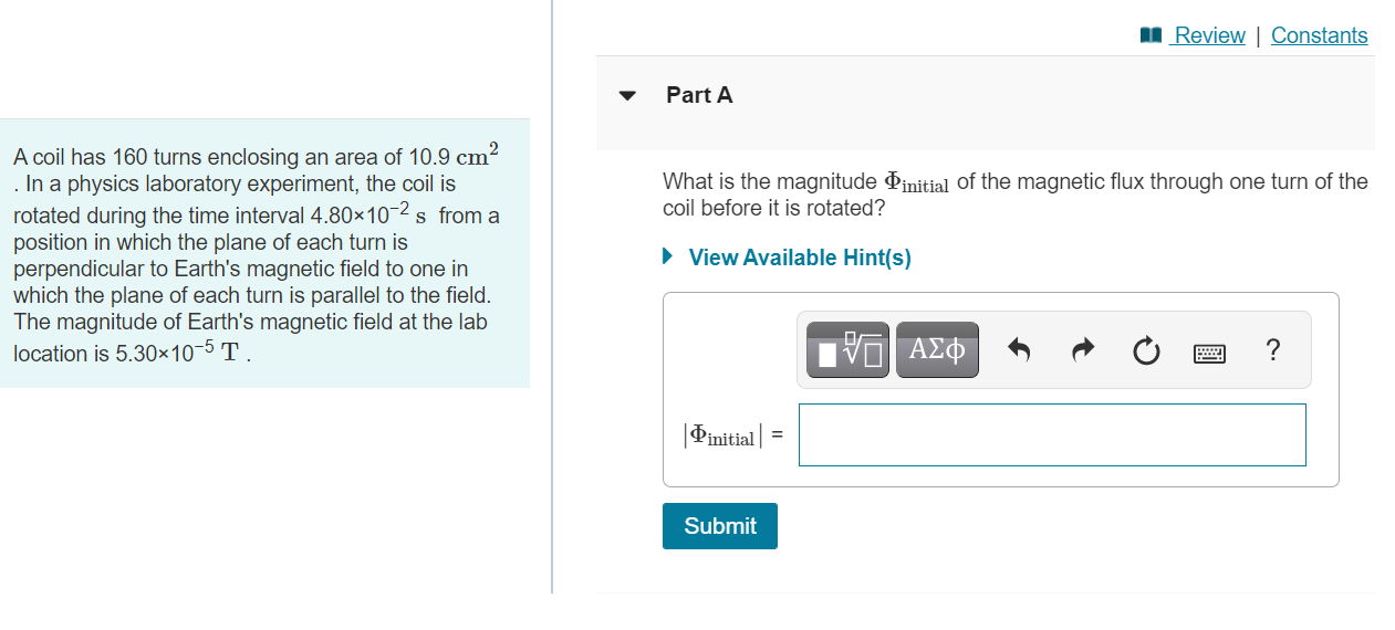 Solved A Review Constants Part A What is the magnitude | Chegg.com