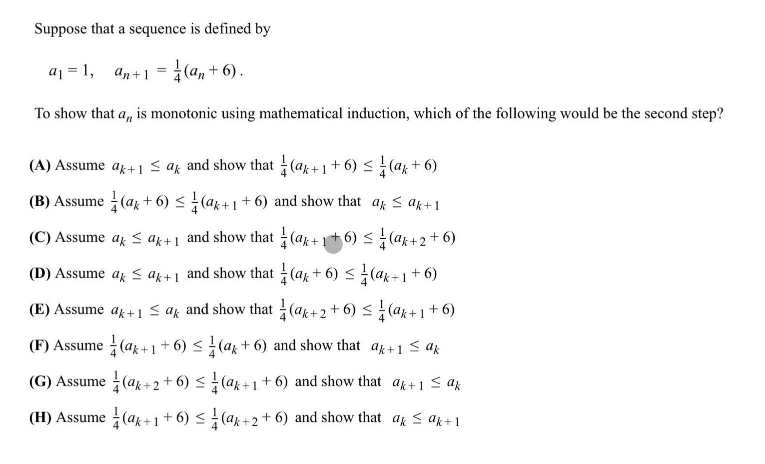 Solved Suppose that a sequence is defined by a1 1, an+1 = | Chegg.com