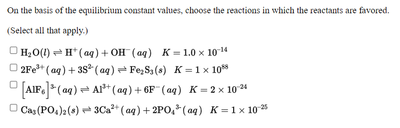 Solved The equilibrium constant K, for the equation CS2(g) + | Chegg.com